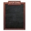 Custom 12X18 Oak Frame Wall Chalkboard With Header, 12" W X 18" H, Price/piece