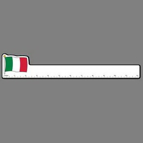 12" Ruler W/ Full Color Flag of Italy