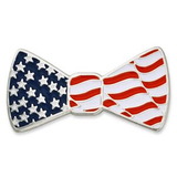 Blank Patriotic Bow Tie Pin, 1