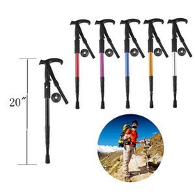 Custom Foldable Aluminum Walking Stick Alpenstock, 44" L x 1" W