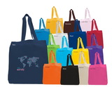 Custom Economy Cotton Shopping Tote With Self Handles