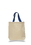 Custom Cotton Canvas Tote Bag With Contrast Colored Webbed Handles, Price/piece