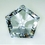 Custom Faceted Star Crystal Paperweight - Large( Screened ), 1 1/8" H X 2 3/8" W, Price/piece