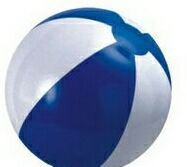 Custom 6" Inflatable Alternating Blue & White Beach Ball