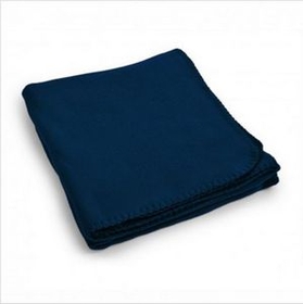 Blank Promo Blanket - Navy Blue (Overseas), 50" W X 60" L