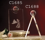 Custom Crystal Golfers Choice Award (5