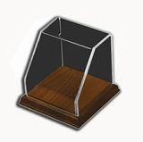 Custom Square Angled-Front Box Cases W/Hardwood Bases (4 1/2