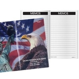 Custom Patriotic Liberty Memo Book, 3 5/8