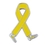 Blank Yellow Awareness Walk Lapel Pin, 1" H, Price/piece