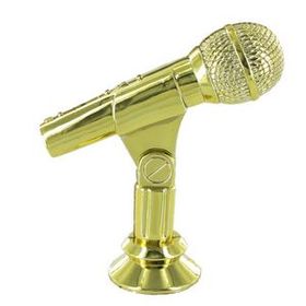 Blank Trophy Figure (Microphone), 3 3/4" H