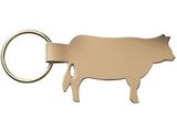 Custom 2-Sided E-Con-O Leather Cow Keychain