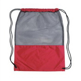 Custom Poly-mesh Drawstring Backpack, 13