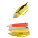 Custom Pencil Shape Silicone Pen Bag, 2