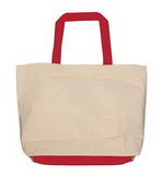 Custom Lined Jumbo Tote Bag with Contrasting Handles/Gusset, 20