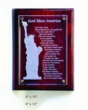 Custom Pino Finish Plaques w Glass top Crystal Award Trophy., 8