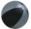 Custom 16" Inflatable Alternating Black & Silver Beach Ball, Price/piece