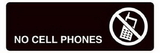 Custom No Cell Phone Acrylic Facility Signs