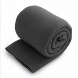 Blank Fleece Throw Blanket - Charcoal Gray (Overseas) (50