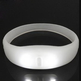 Custom Sound Activated Lighting LED Silicone Bracelet, 2.4