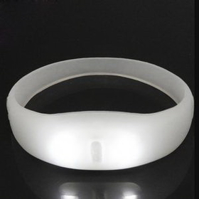 Custom Sound Activated Lighting LED Silicone Bracelet, 2.4" Diameter