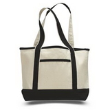 Blank Small Canvas Deluxe Tote, 18.5