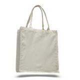 Blank Cotton shopper with fancy handles, 15
