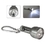 Custom 6-LED Flashlight W/ Metal Carabiner, 4 1/4" W x 1" H x 1" D, Price/piece