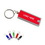 Custom Plastic Flashlight Key Ring, 2 5/16" L x 1" W x 1/4" H, Price/piece