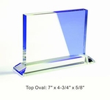 Custom Horizontal Panel Optical Crystal Award Trophy., 5