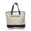 Blank Canvas Zipper Tote with Color Trims, 18" W x 14" H x 4.5" D, Price/piece