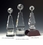 Custom Globe Optical Crystal Award Trophy., 12.5" L x 4.25" W x 4.25" H, Price/piece