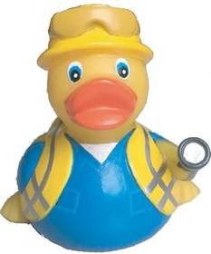 Custom Rubber Technician Duck, 3 1/8" L x 3 1/8" W x 3 1/4" H