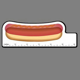 6" Ruler W/ Full Color Hot Dog & Bun