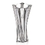 Custom Manzini Waisted Vase - 11" Crystalline, Price/piece