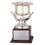 Custom Silver Plated Wine Cooler Trophy w/ Genuine Wood Base (14"), Price/piece
