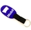 Custom Large Oval Shape Bottle Opener with Woven Strap and Split Key Ring, Pad Printed - Colors, Price/piece