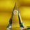 Custom Awards-optical crystal award/trophy 8 inch high, 5 3/8" W x 8" H x 1 3/4" D, Price/piece