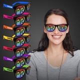 Custom Rainbow Pride Neon Pink Billboard Sunglasses
