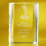 Custom Awards-optical crystal award/trophy 4-1/2 inch high, 4