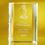 Custom Awards-optical crystal award/trophy 4-1/2 inch high, 4" W x 4 1/2" H x 1 1/4" D, Price/piece