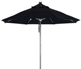 Custom Commercial Stainless Steel Market Umbrella W/Fiberglass Ribs 9'