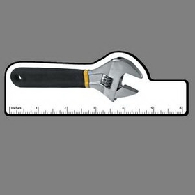 6" Ruler W/ Full Color Adjustable Wrench