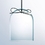Custom Beveled Clear Glass Ornament - Arch Screened, 3 7/8" H X 3.5" W X 3/16" D, Price/piece