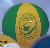 Custom Inflatable 2 Tone Beachball - Green/ Yellow / 16