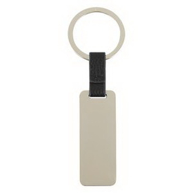 Custom Chroma Leatherette Key Tag, 4 1/4" W x 1 3/8" H