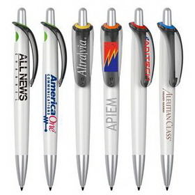 Custom Colorful Series Plastic Ballpoint Pen, 5.39" L x 0.51" W