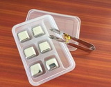 Custom Whisky Stainless Steel Ice Cube 6 Pieces/Set, 1