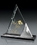 Custom Twin Peak Jade Glass Award, 6 7/8" W X 6 7/8" H X 1 1/8" D, Price/piece