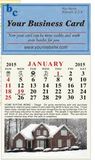 Custom Real Estate Magnetic Business Card Calendar - January Start