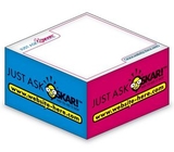 Custom Ad Cubes Memo Note Pad W/ 4 Colors & 1 Side (3.875